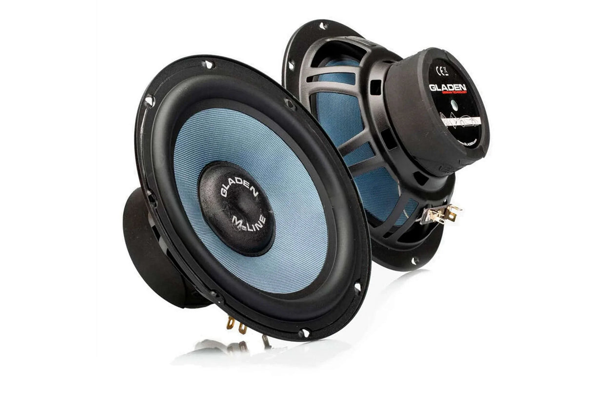 Gladen GL-165M-3-G2 coppia di altoparlanti medio-basso 165mm 3 Ohm 125W