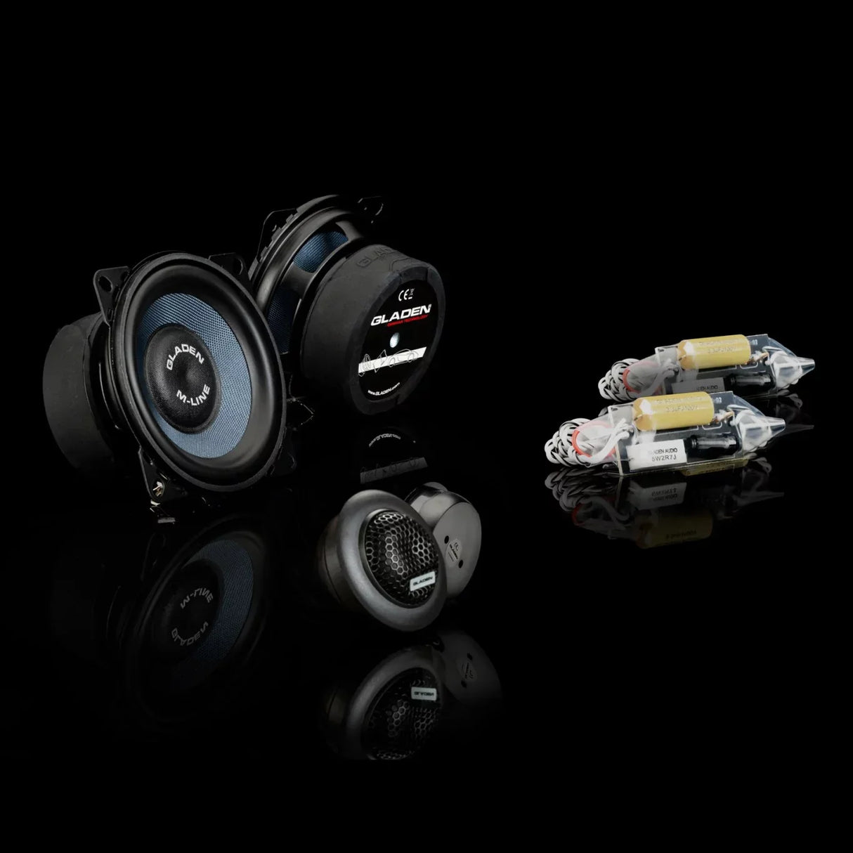 GLADEN M 100-G2 altoparlanti per auto Kit 2 vie da 100mm, 2 x 95/65 Watt 3 Ohm