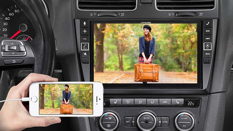 Alpine X903D-G6 autoradio 2 din per VW Golf VI con GPS, Android auto e Apple Car Play - TechSoundSystem.com