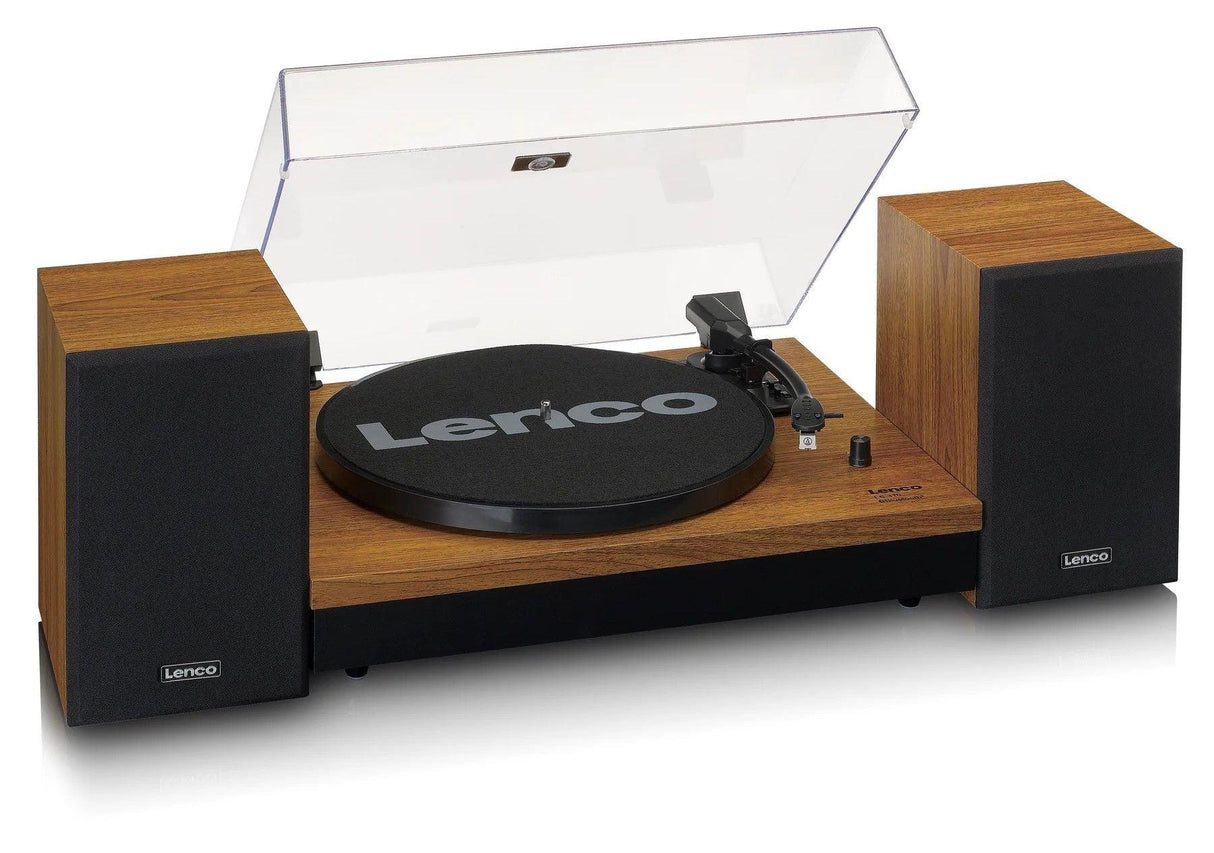 Lenco LS-310 Giradischi amplificato a 2 velocità (33/45) con Bluetooth e Amplificatore stereo integrato