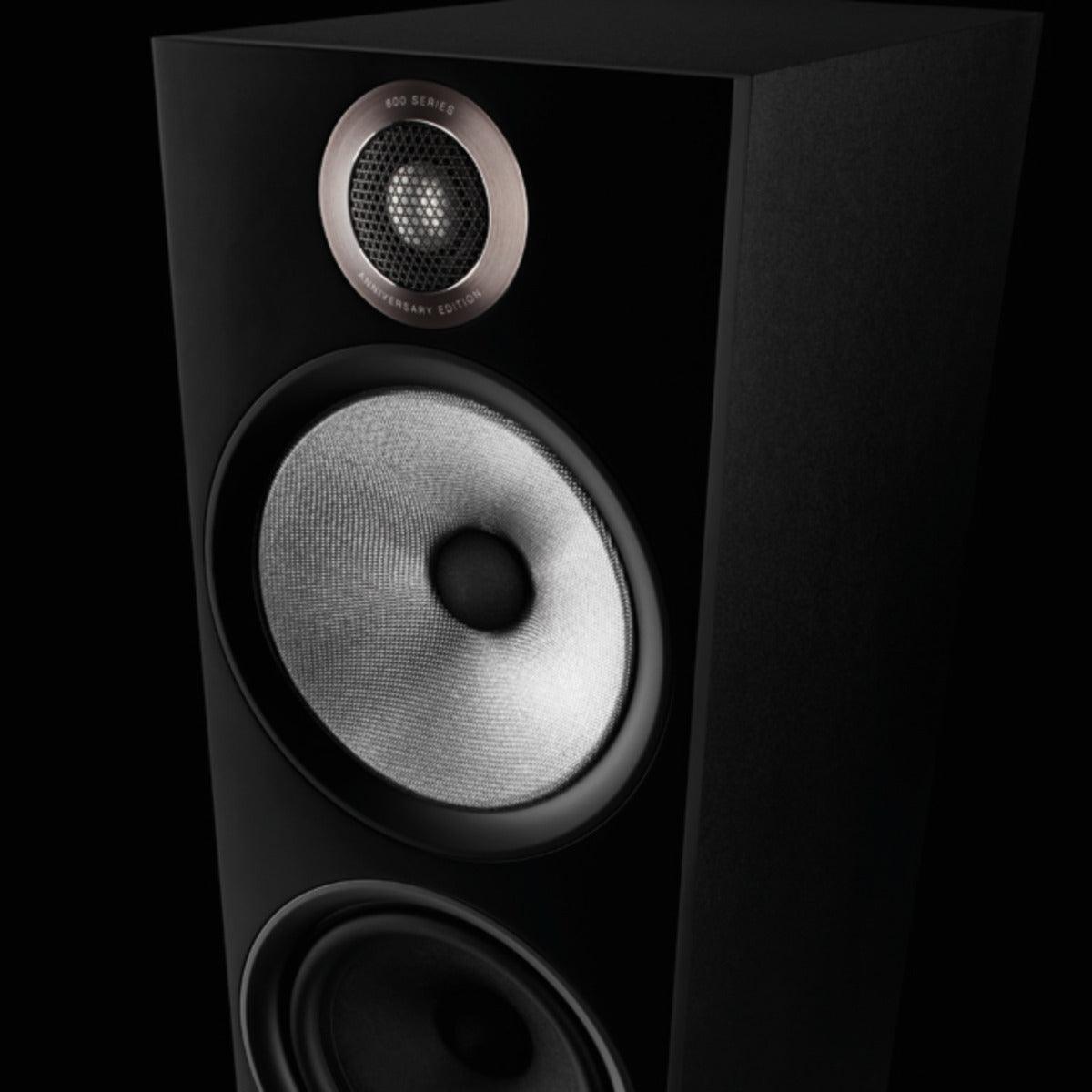 B&W 603 S2 ANNIVERSARY EDITION BLACK Diffusori da pavimento a 3 vie (COPPIA) - TechSoundSystem.com
