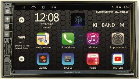 Hardstone HS DLC10.86 autoradio 2 DIN Android 11.0 processore 8 CORE - 6GB RAM - 4G LTE - CAR PLAY WIRELESS - TechSoundSystem.com