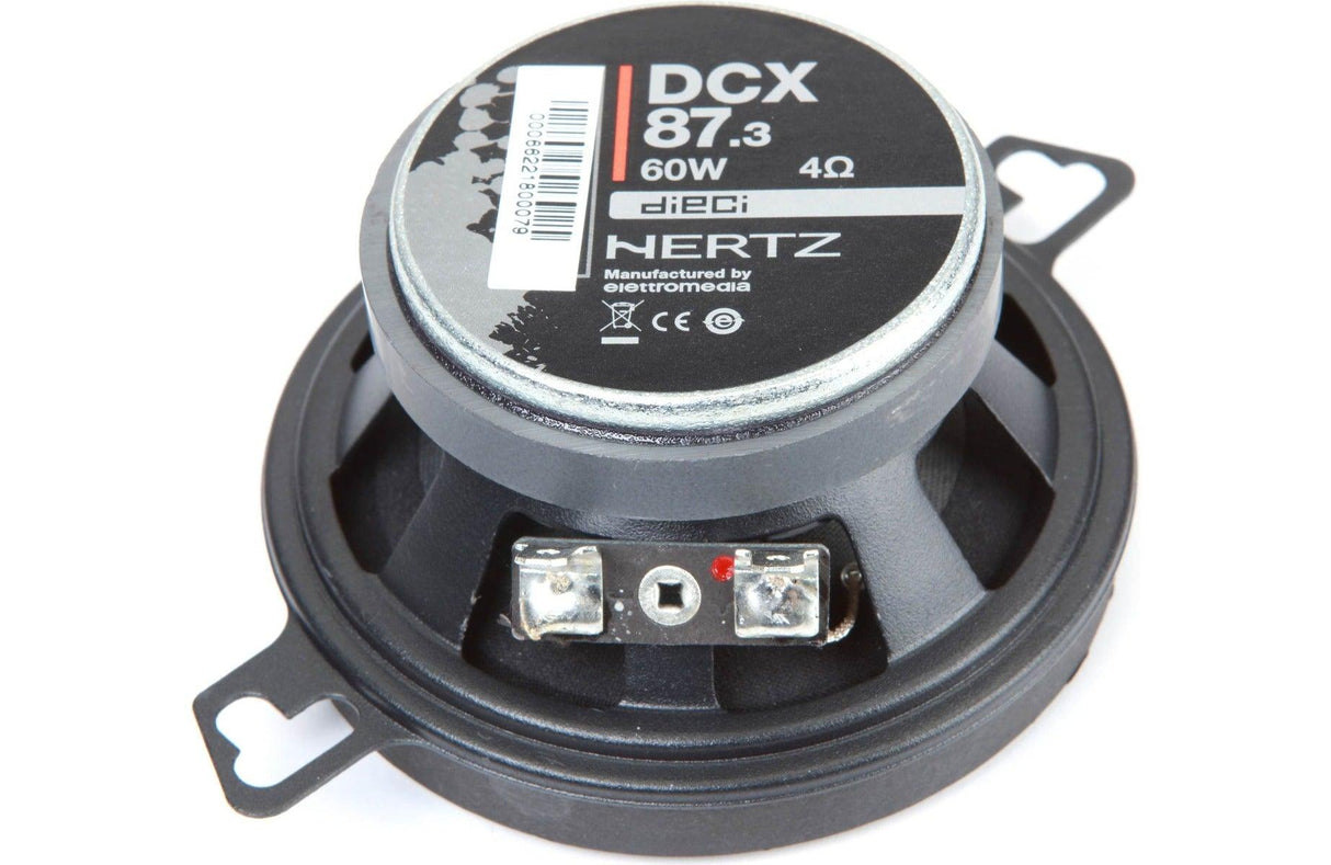 HERTZ DCX 87.3 set altoparlante coassiale 87mm tweeter Neodimio cupola in PEI (COPPIA) 60w - TechSoundSystem.com