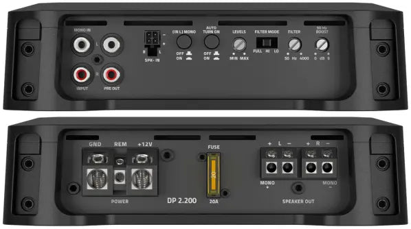 Hertz DP 2.200 Amplificatore stereo per auto 2 canali Classe AB 2x130W 2ohm