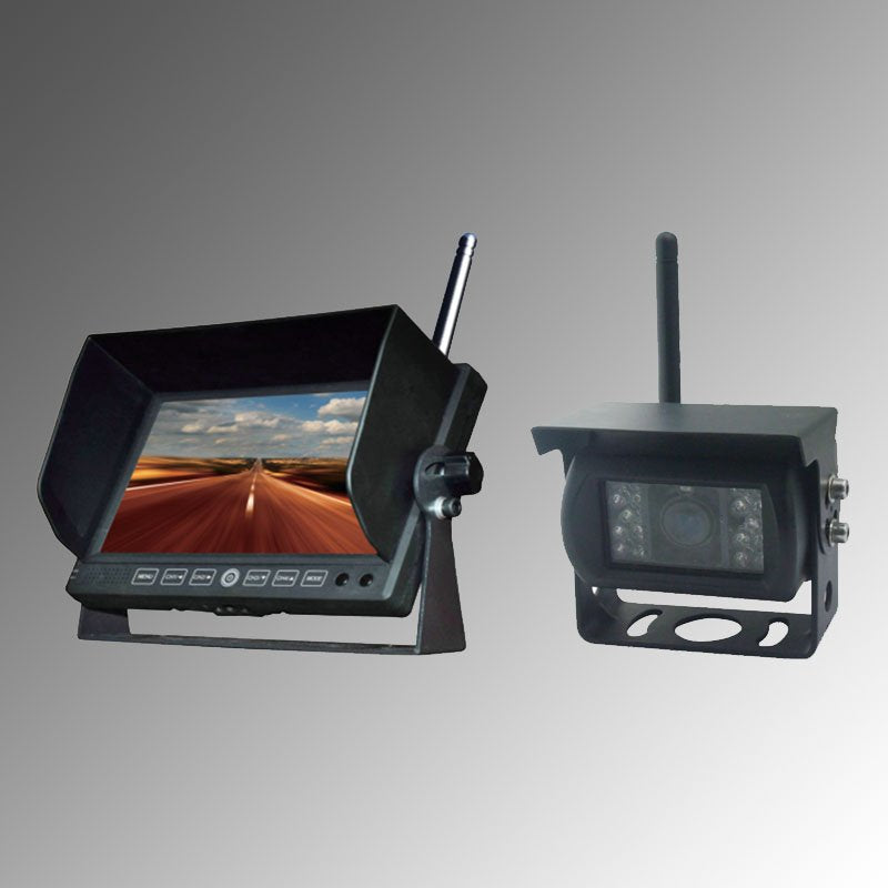 Hardstone HS CM707K KIT MONITOR DA 7" CON RETROCAMERA WIRELESS PER MEZZI PESANTI - TechSoundSystem.com