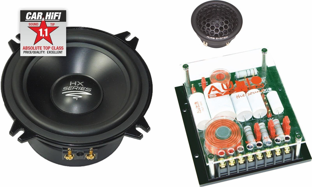 AUDIO SYSTEM HX 130 DUST EVO 2 kit altoparlanti 2 vie HING END 150W RMS MADE IN GERMANY - TechSoundSystem.com