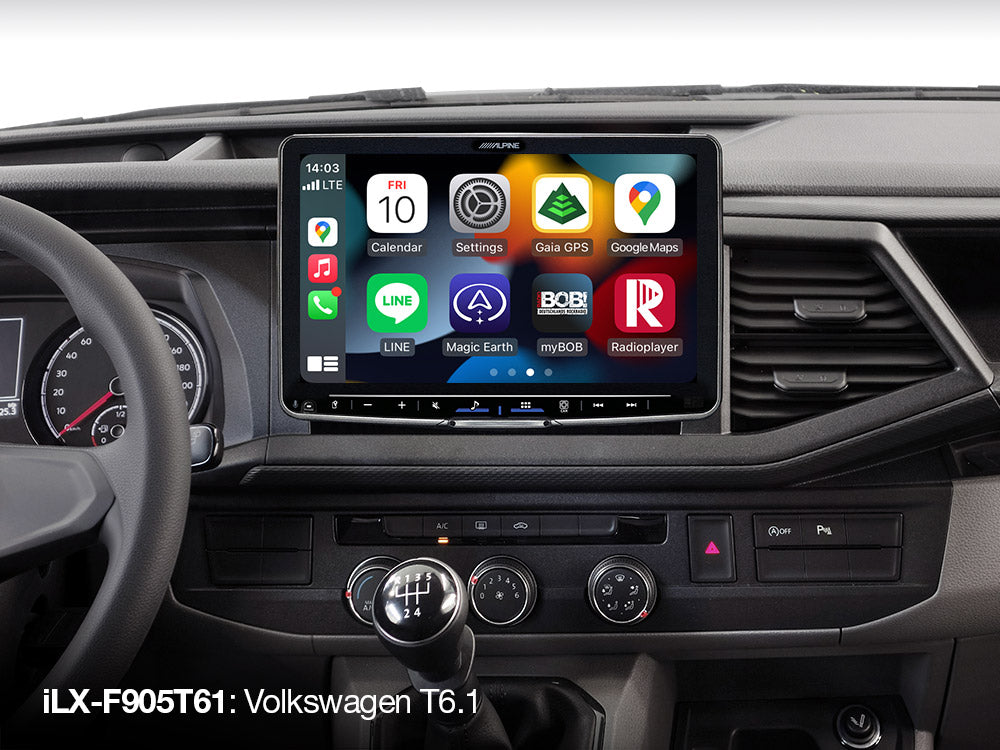 Alpine ILX-F905T61 Autoradio 9" per Volkswagen T6.1 con Android Auto / Wireless CarPlay