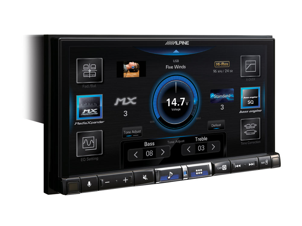 Alpine ILX-705DM Autoradio 2 DIN da 7" con wireless Apple Car Play e Android Auto e BOARD spostata - TechSoundSystem.com