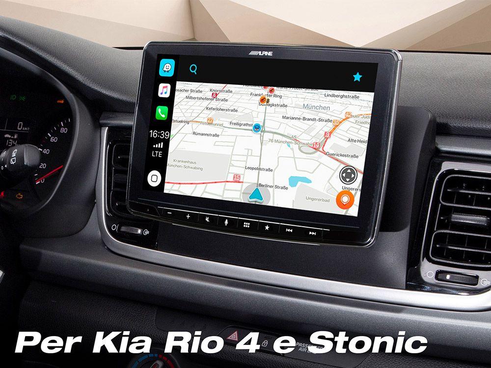 Alpine ILX-F903-RI4ST autoradio per KIA RIO/STONIC dal 2017 Car Play Android Auto - TechSoundSystem.com