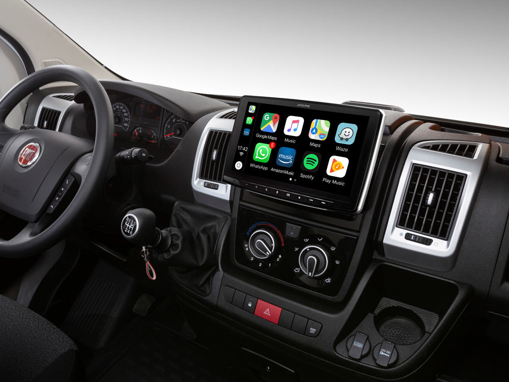 Alpine iLX-F903-DU autoradio 9" per Fiat Ducato 3, Citroën Jumper 2 e Peugeot Boxer 2 con predisposizione radio - TechSoundSystem.com