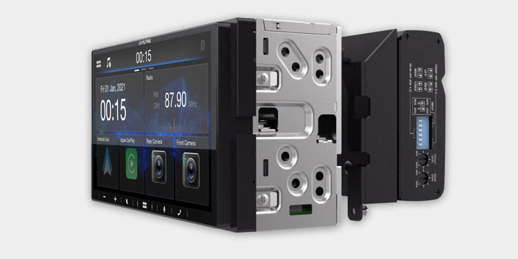 Alpine iLX-W690D autoradio 2 Din multimediale 7" DAB+ Car Play, Android Auto, profondità ridotta - TechSoundSystem.com