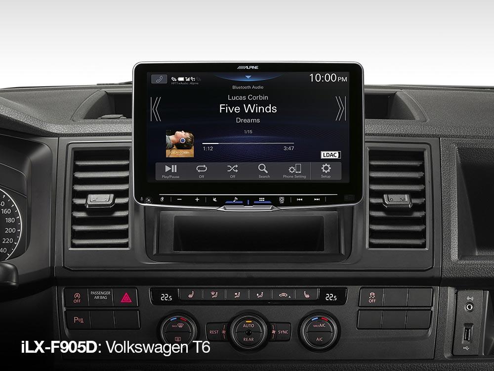 Alpine ILX-F905T6 Autoradio 9 pollici per Volkswagen T5 / T6 con Android Auto / Wireless CarPlay - TechSoundSystem.com