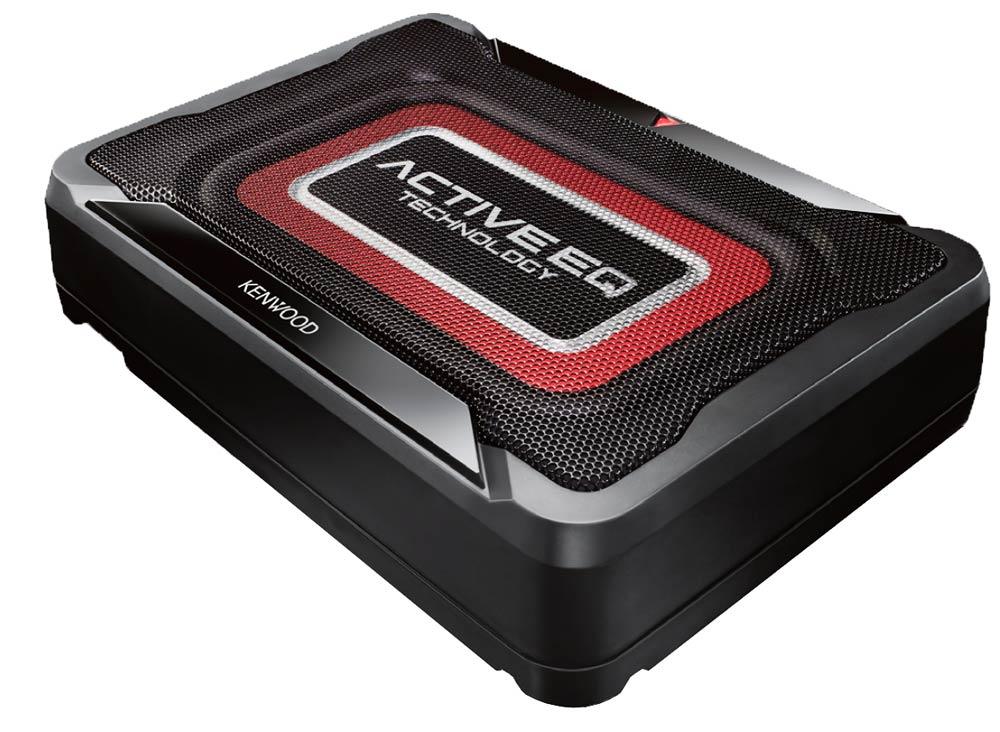 Kenwood KSC-PSW7EQ Subwoofer compatto 160W, telecomando cablato - TechSoundSystem.com