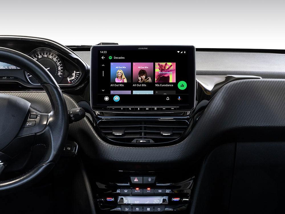 Alpine INE-F904-208 autoradio 2 DIN per Peugeot 208 dal 2012 Car Play Android Auto - TechSoundSystem.com