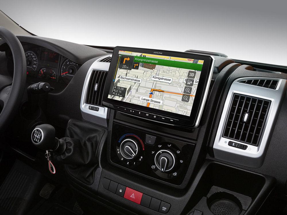 Alpine INE-F904-DU autoradio per FIAT Ducato 3, Jumper 2 e Boxer 2 da 9'' con GPS NAVI TRUCK - TechSoundSystem.com