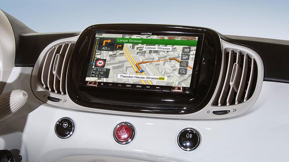 Alpine INE-W720-500MCA autoradio per Fiat 500, Apple CarPlay e Android Auto - TechSoundSystem.com