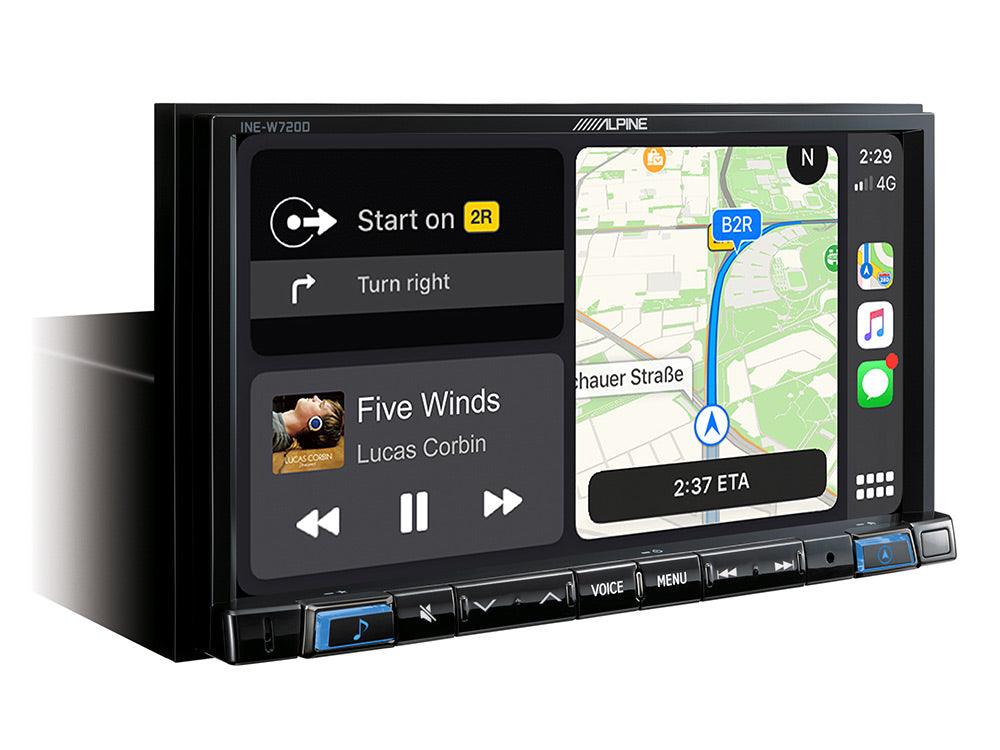 Alpine INE-W720DC autoradio per camper mappa TomTom, Apple CarPlay e Android Auto - TechSoundSystem.com