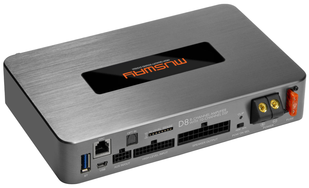 Musway D8V4 amplificatore in Classe D 8 canali con DSP 10 canali