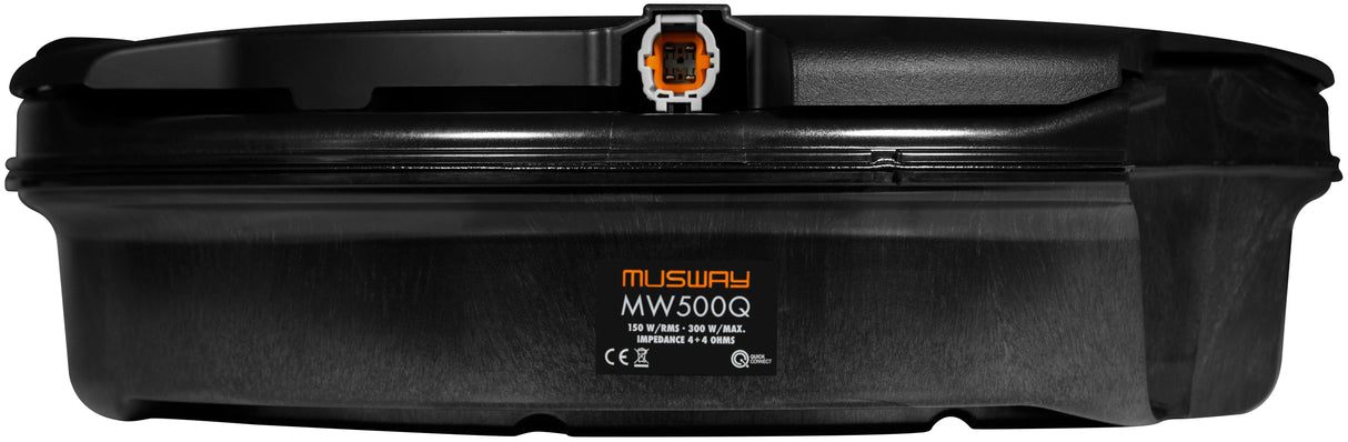 Musway MW500Q dual subwoofer bassreflex 2 x 130mm 4+4 Ohm 300W