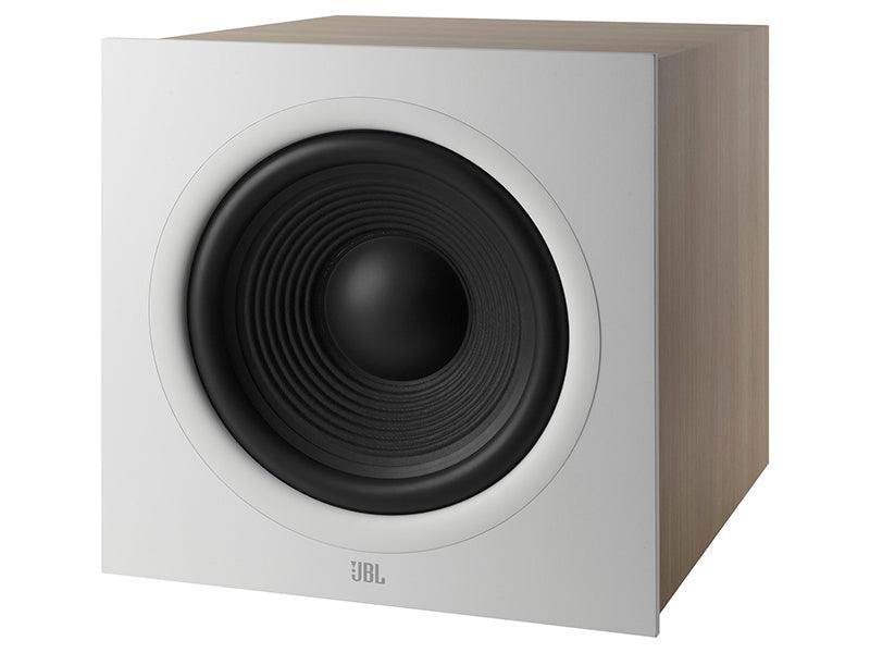 JBL 220P White Oak Subwoofer attivo in bass reflex da 30cm cono in Polycellulosa da 500W - TechSoundSystem.com