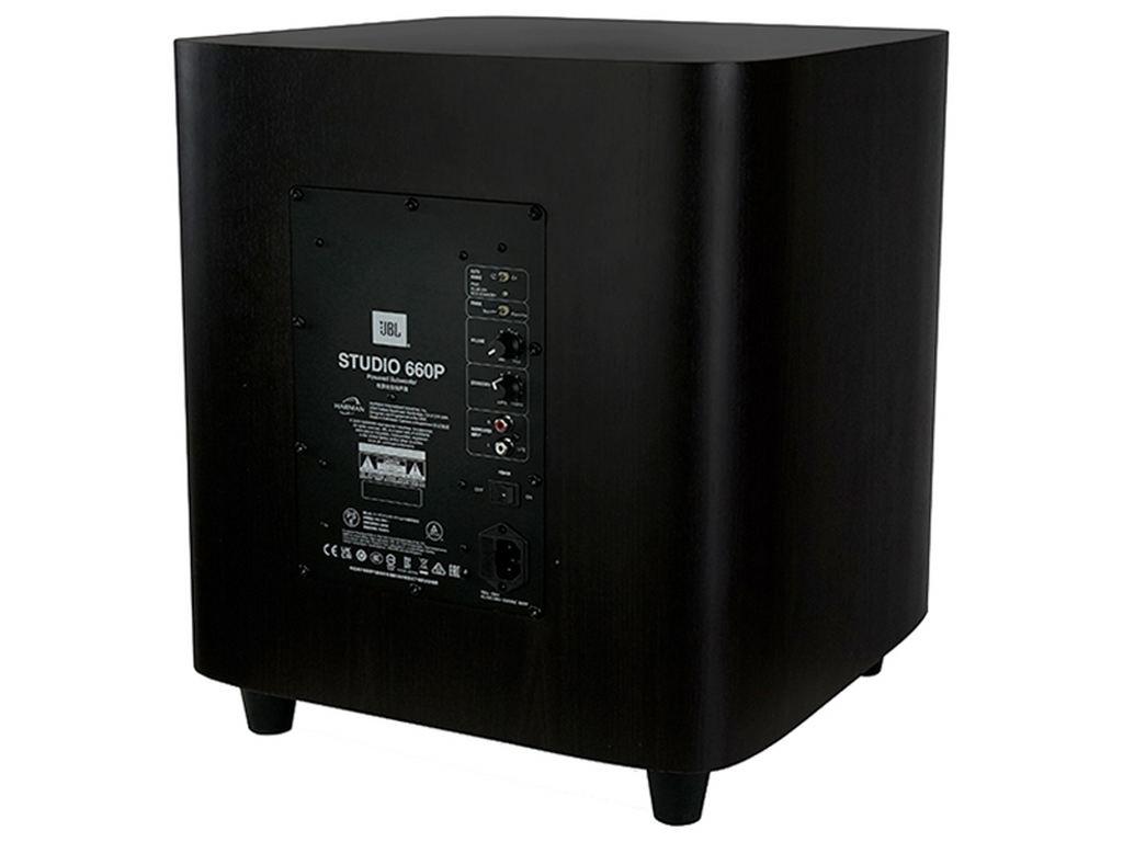 JBL STUDIO 660P Subwoofer attivo Home Cinema 500W RMS Dark Wood - TechSoundSystem.com