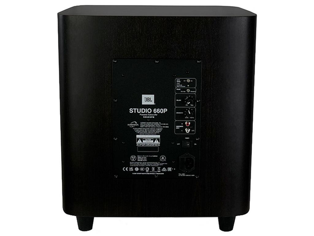 JBL STUDIO 660P Subwoofer attivo Home Cinema 500W RMS Dark Wood - TechSoundSystem.com