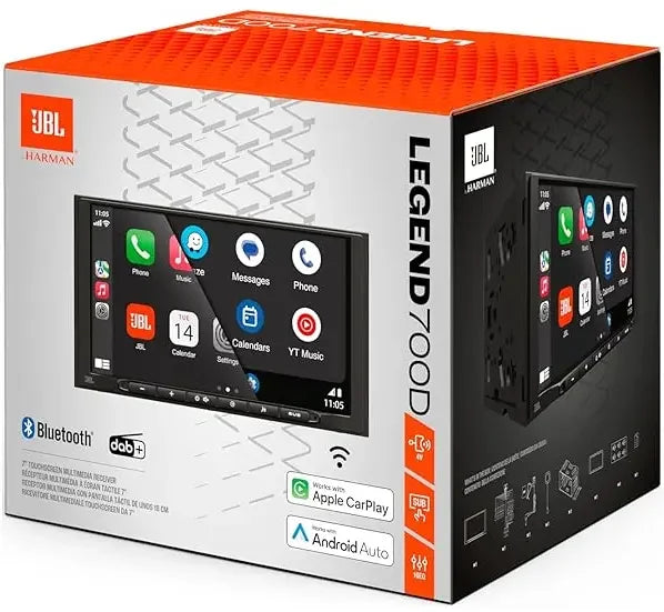 JBL LEGEND700D Sistema multimediale con display 7" capacitivo, Car PLay e Android Auto WIRELESS