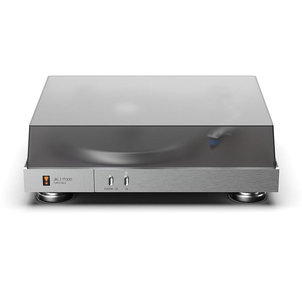 JBL TT350 Giradischi a trazione diretta in stile retrò, con braccio in alluminio ad S e testina Audio Technica VM95E - TechSoundSystem.com