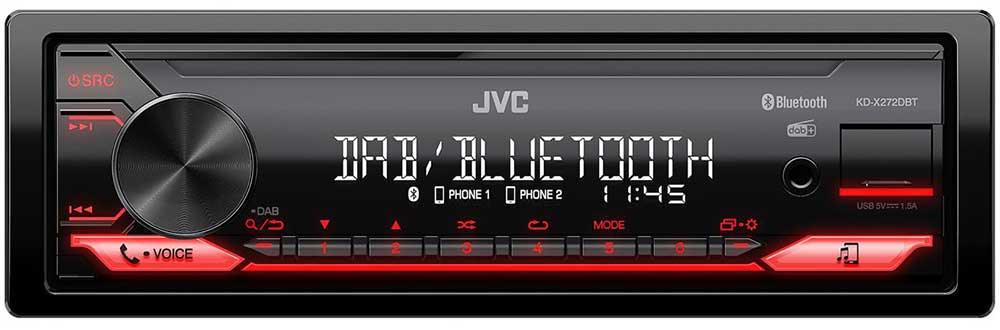 JVC KD-X272DBT autoradio 1 DIN con DAB+ / USB / AUX input / FLAC / Equalizzatore 13 bande - TechSoundSystem.com