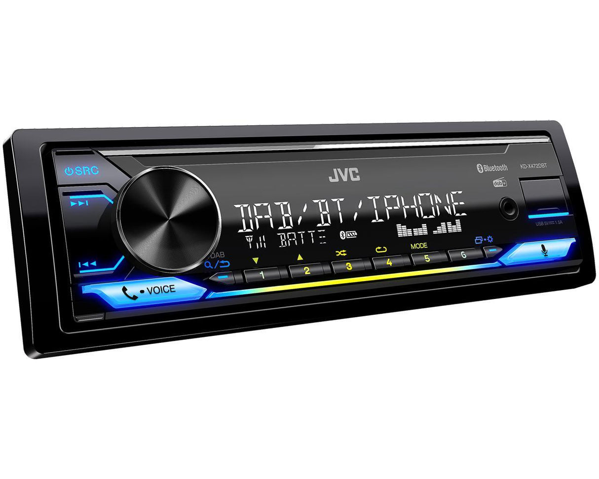 JVC KD-X472DBT autoradio 1 DIN con Amazon Alexa / DAB+ / USB / ingresso AUX / FLAC / EQ a 13 bande - TechSoundSystem.com