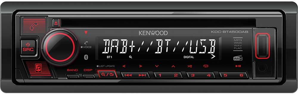 Kenwood KDC-BT450DAB autoradio CD / USB con Bluetooth e DAB + radio digitale - TechSoundSystem.com