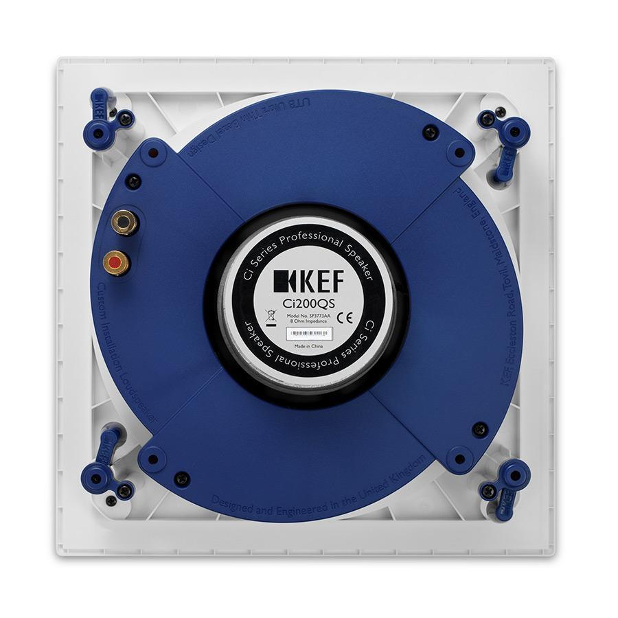 Kef Ci200QS Diffusore quadrato 2 vie Uni-Q. Woofer 20Cm. Tweeter 1,9Cm. Tecnologia TANGERINE. - TechSoundSystem.com