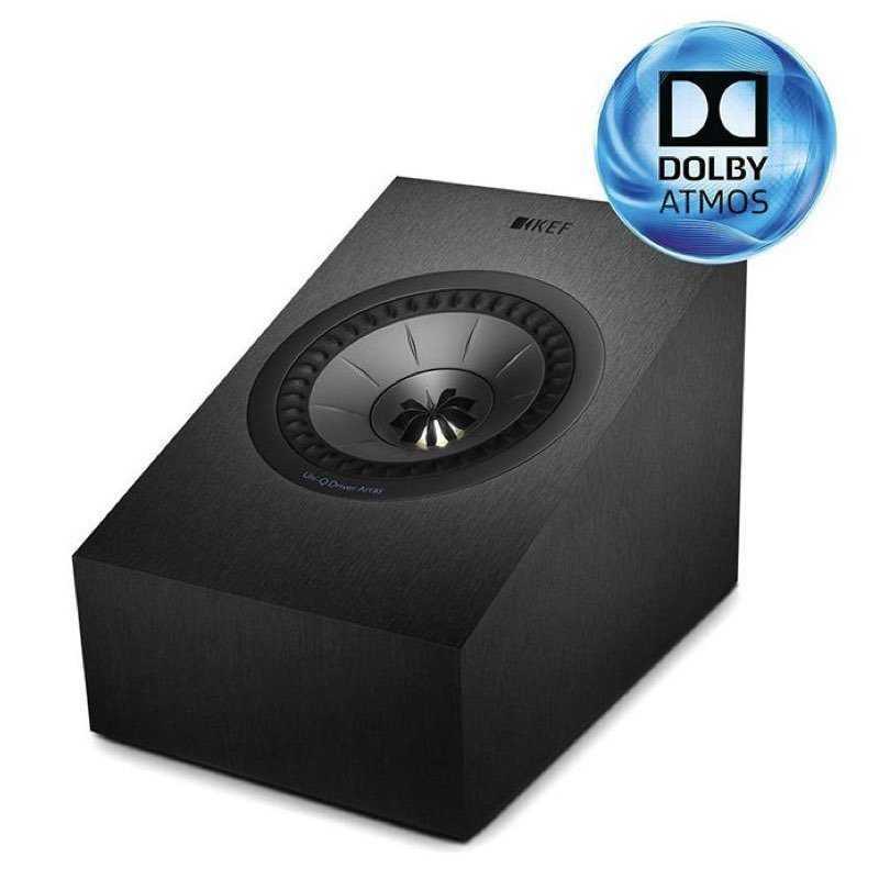 KEF Q50a BLACK Diffusori (COPPIA) ATMOS ENABLED - UNI-Q Mid-woofer 130mm - tweeter 25 mm - 100W - TechSoundSystem.com