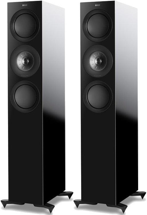 Kef R7 Black coppia diffusori da pavimento 3 Vie Uni-Q Tweeter 25mm + Mid 125mm. Woofer 2 X 165mm - TechSoundSystem.com