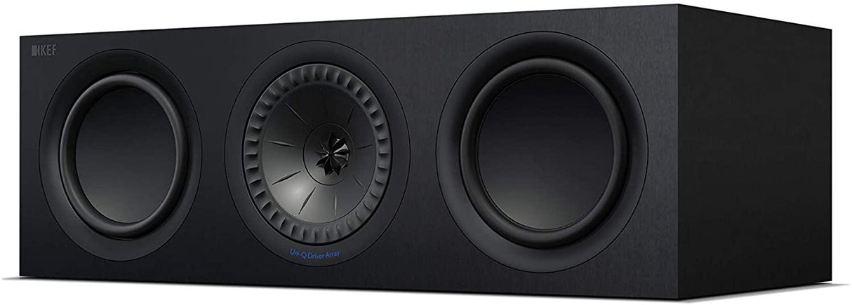 KEF Q250C BLACK diffusore centrale Black Ash Vinyl UNI-Q Midwoofer 130mm da 100W - TechSoundSystem.com