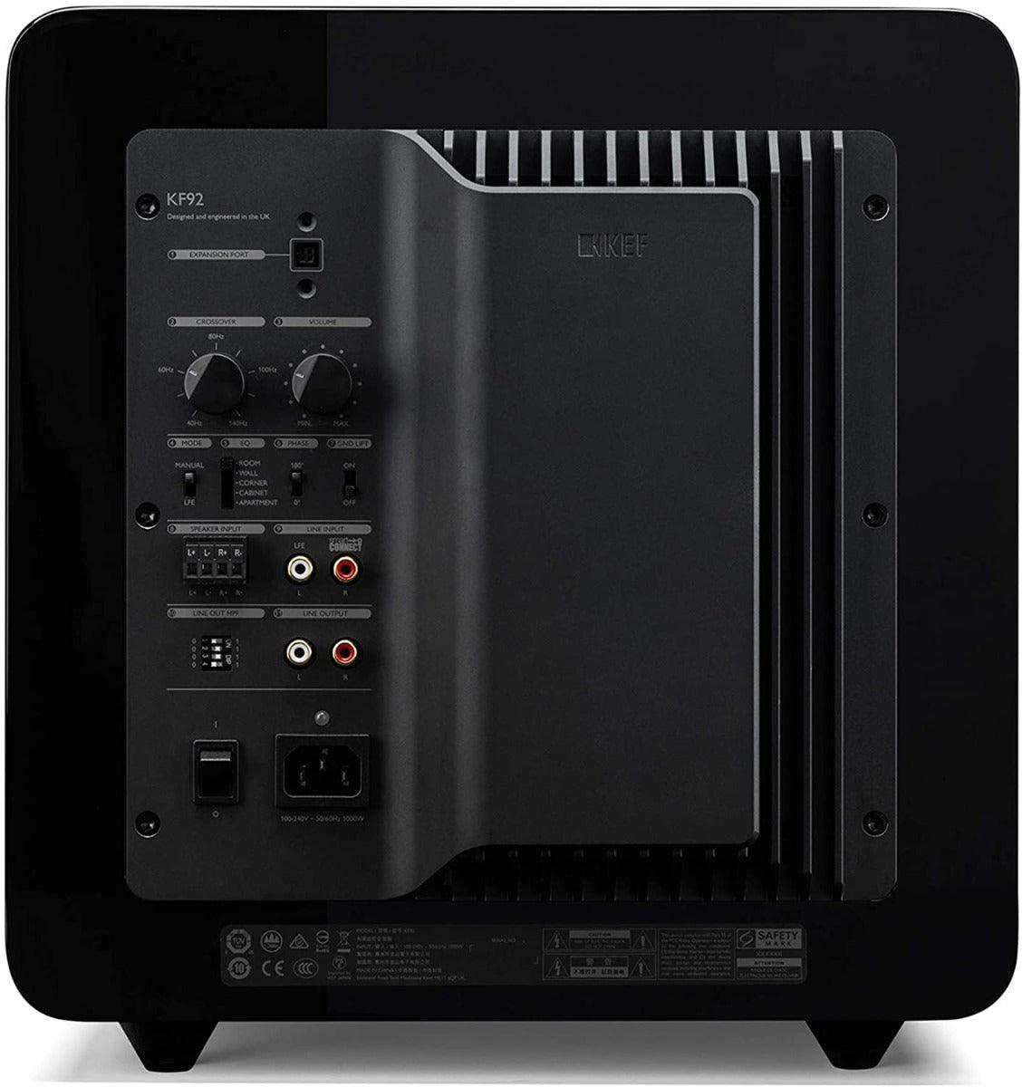 KEF KF92 Subwoofer HIGH-END 1000W RMS 2 X Woofer da 23cm, Tecnologia Force-Cancellation - TechSoundSystem.com