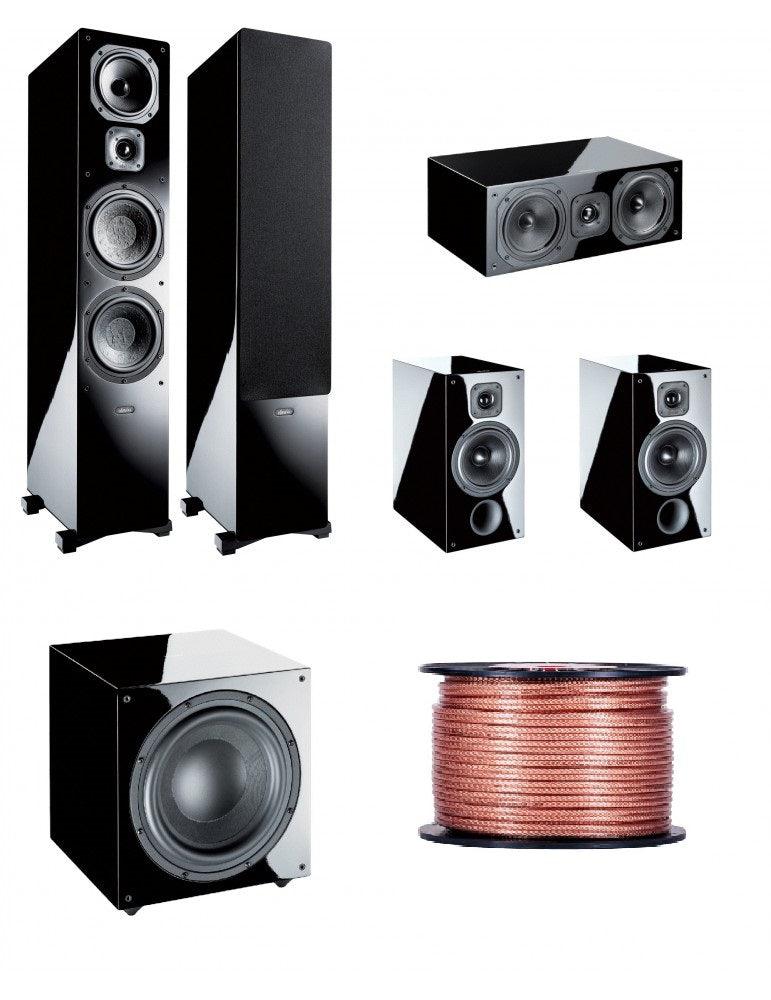 INDIANA LINE KIT COMPLETO 5.1: DIVA 650+252+752+ SUB ATTIVO BASSO 942LN LACCATO NERO - TechSoundSystem.com
