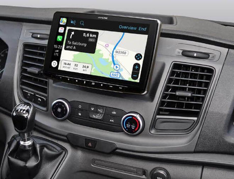 Alpine KIT-F9FO-TRA Ford Transit Custom kit installazione singolo DIN per iLX-F903D - TechSoundSystem.com