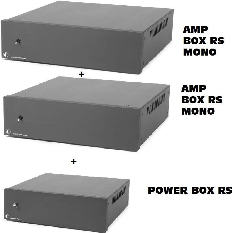 Pro-ject KIT AUDIOPHILE: 2x AMP BOX RS MONO finali con stadio PRE valvolare + POWER BOX RS stadio alimentazione dedicato - TechSoundSystem.com