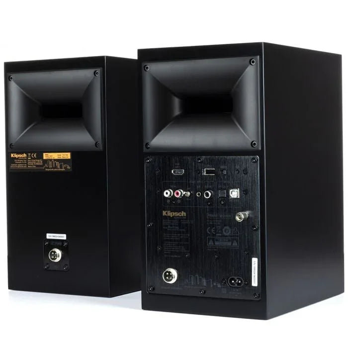 Klipsch The Fives Matte Black Diffusori 4.5" attivi 160W Bluetooth 5.0 A2DP, ingresso PHONO