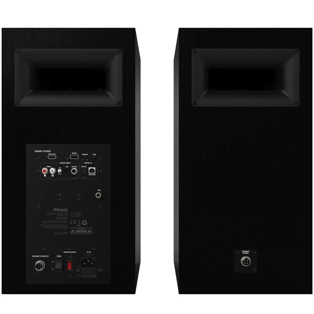 Klipsch The Nines Black Diffusori 8" attivi 240W Bluetooth 5.0 A2DP, ingresso PHONO