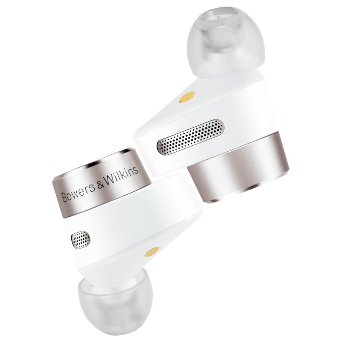 B&W PI5 cuffie in-ear true wireless hifi WHITE con Bluetooth aptX - TechSoundSystem.com