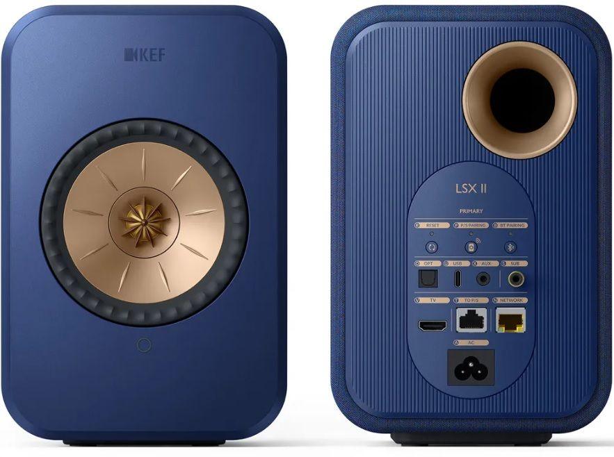 Kef LSX 2 Blue *SCONFEZIONATO* Diffusori wireless attivi definitivi - Driver UNI-Q-Cobalt - TechSoundSystem.com