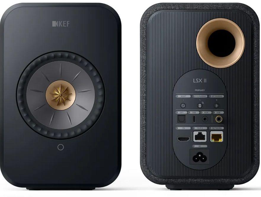 Kef LSX 2 Diffusori wireless attivi definitivi - Driver UNI-Q-Carbon Black *SCONFEZIONATO* - TechSoundSystem.com