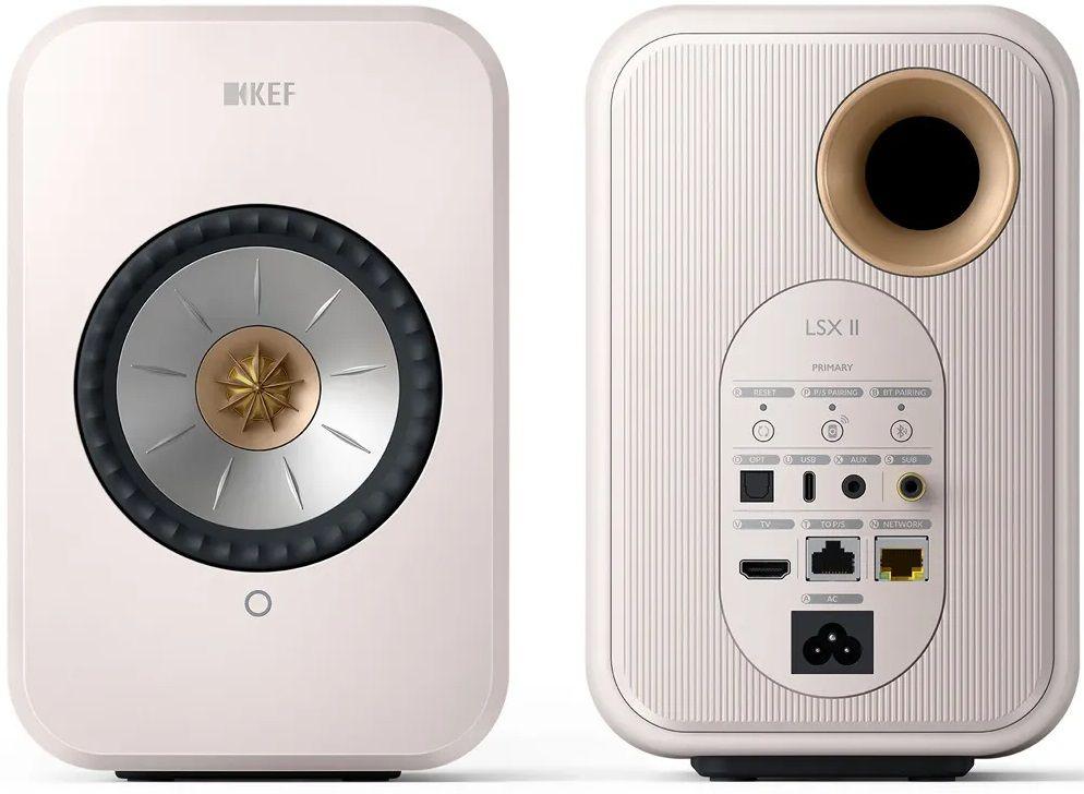 Kef LSX 2 Diffusori wireless attivi definitivi - Driver UNI-Q-Mineral White *SCONFEZIONATO* - TechSoundSystem.com