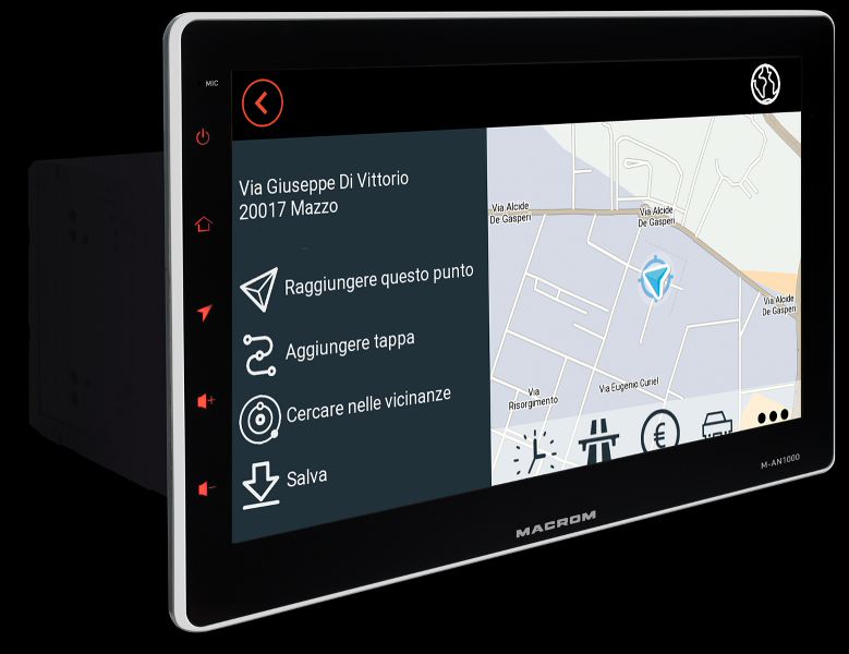Macrom M-AN1000DAB autoradio 2 DIN 10,1" Android 10 - DAB (con antenna) e NETFLIX integrati - TechSoundSystem.com