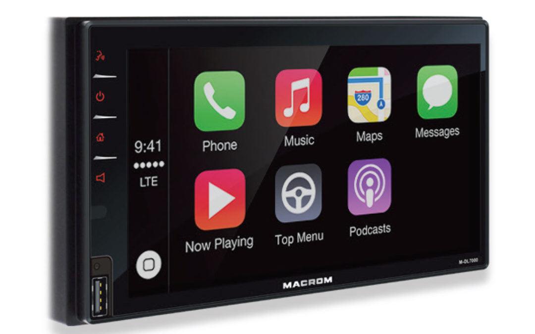 Macrom M-DL7000D autoradio 2 DIN con DAB+, CarPlay, Android Auto, Bluetooth e ricevitore GPS - TechSoundSystem.com