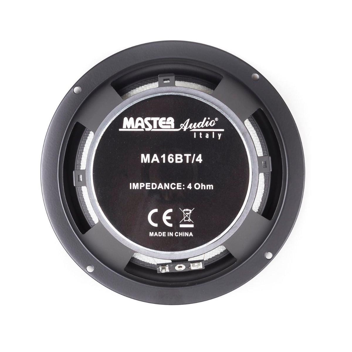 Master Audio MA16BT/4 Altoparlante per auto 4 ohm 150W cono in fibra di vetro e sospensine in gomma hifi - TechSoundSystem.com