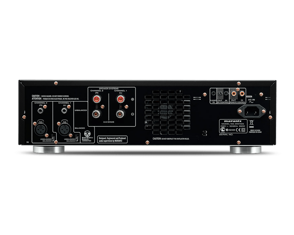 Marantz MM7025 Amplificatore finale Current Feedback , nero 140W x 2ch su 8 Ohm - TechSoundSystem.com