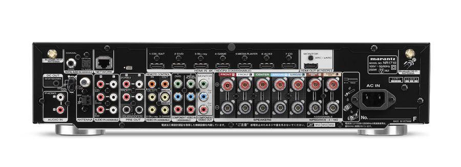 Marantz NR1710 Sintoamplificatore AV 7.2 canali, 4k Ultra HD supporta formati audio multidimensionali - TechSoundSystem.com